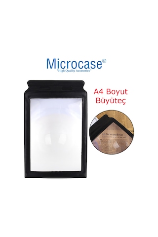 Microcase A4 Ölçekli 3X Büyütme Kart Büyüteç Model By11