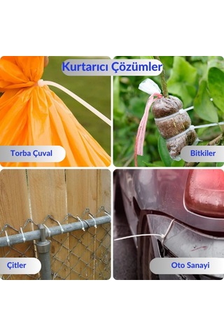 3.6x300 Mm Şeffaf Beyaz Plastik Kablo Bağı Klipsi Cırt Kelepçe 100 Adet