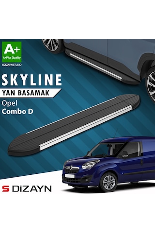 S-dizayn Opel Combo D Skyline Krom Yan Basamak 193 Cm 2011-2015 A+ Kalite