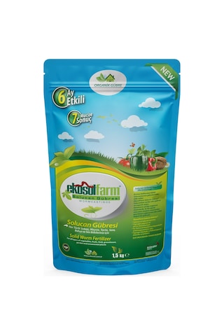 Ekosol Farm 1 L Sıvı Solucan Gübresi + 1.5 KG Hobi Katı Gübre