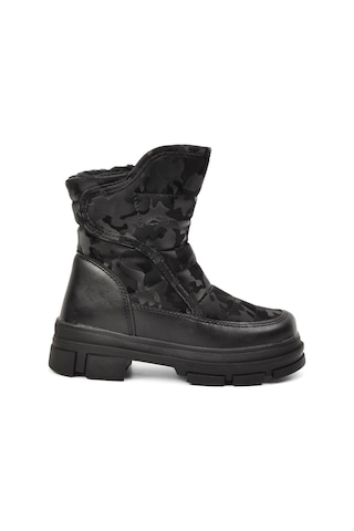 Walkway Belz-F Siyah İçi Kürklü Fermuarlı Çocuk Kar Botu Siyah