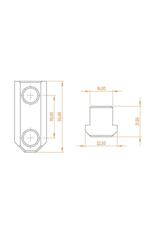 CNC ETS 10-50-16 10” T Somun 3’lü Set