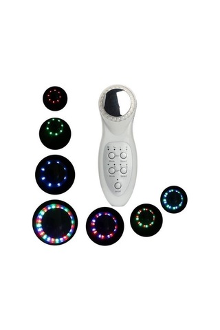 Ultrasonik Led 7 Renk Işık Masaj Cilt Bakım Cihazı Nkhgh5 Beyaz