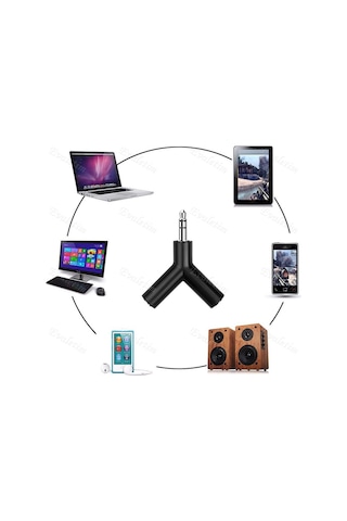 2 Çıkışlı Stereo Kulaklık Çoklayıcı 4495P Splitter Swıtch Dönüştü