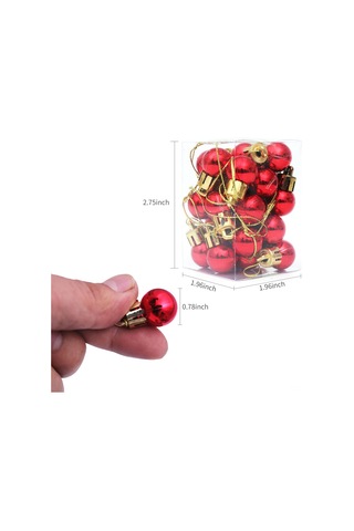 Wezone 24 Adet Kırılmaz Parlak Noel Topu Süsleme Seti - Ev, Ofis Ve Parti Dekorasyonu İçin Mavi