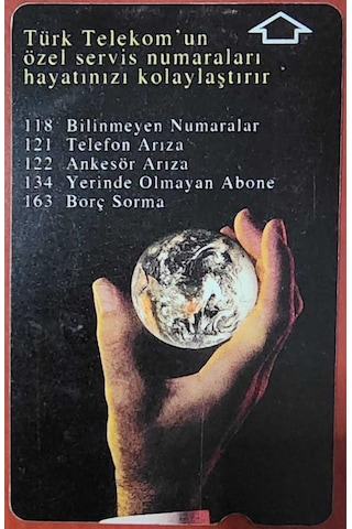 Türk Telekom Özel Servis Numaraları 2006 Telefon Kartı 30'luk. Haziran 2006.