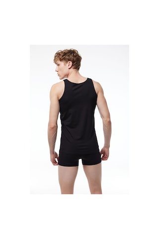 Malabadi Görünmez Atlet Erkek 3 Adet Siyah Beyaz Ten Rengi Ince Askılı Iz Yapmayan Modal Atlet 3m013 Siyah-beyaz-ten Rengi