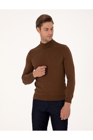 Pierre Cardin Erkek Koyu Kahverengi Kazak /triko 50314176-vr084 Koyu Kahverengi