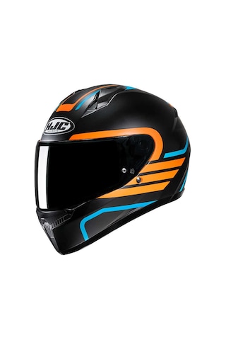 Hjc C10 Lito MC27SF Kask Mavi Siyah Turuncu