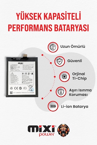 Tcl 10 Pro / Tcl 20 Pro / Tcl 10 Plus / 3x 2020 Uyumlu Tam Kapasite Batarya 1yıl li