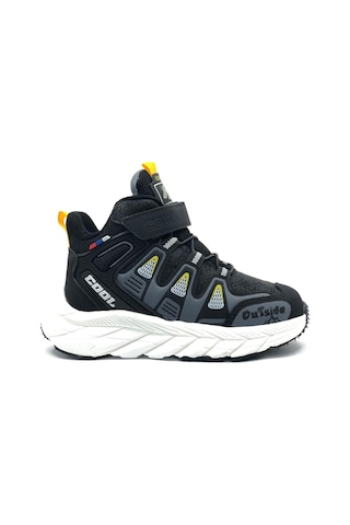 Cool Paul Ortopedik Kaymaz Hafif Taban Unisex Çocuk Bot Siyah