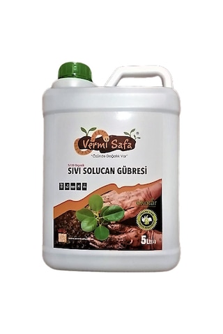 Organik Doğal vermisafa Konsantre Sıvı Solucan Gübresi 5 L