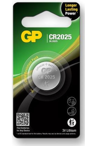 Gp Cr2025 U1 3v Lityum Düğme Pil Tekli Paket