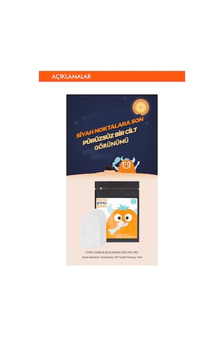 Missha A'PIEU Goblin Blackhead Peeling Pad Siyah Nokta ve Gözenek Temizleyici Peeling Ped