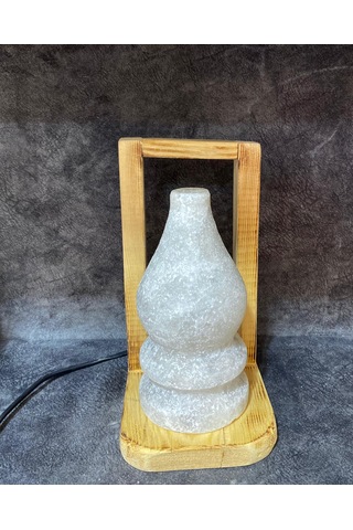 Çankırı Kaya Tuzu Ahşap Model Gaz Lamba