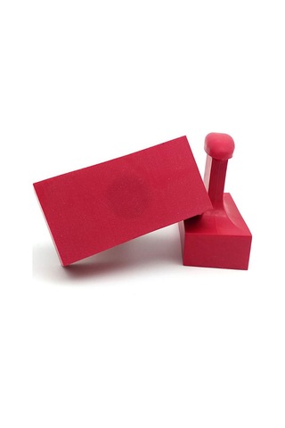 Mühür Kauçuk Alaşım Kırmızı Kaşe Dikdörtgen 60x30mm