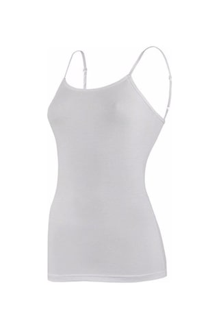 Yıldız Kadın Modal Ayarlanabilen Askılı Atlet 3'lü Paket - 2185-2186-2187 Beyaz