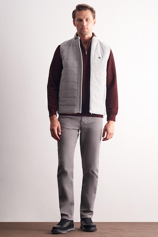 İmza Gri Dik Yaka Fermuarlı Casual Slim Fit Kapitone Yelek 1009255103 Gri