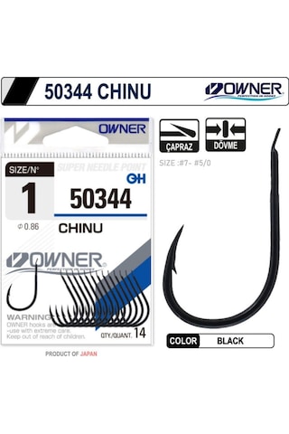 Owner 50344 Chinu Black İğne No:1