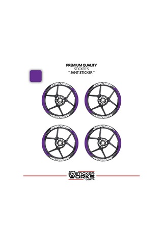 Cfmoto 450sr Geniş Jant Kaplama Sticker Etiket Modeli 16lı Set Sticker Yüksek Kalite
