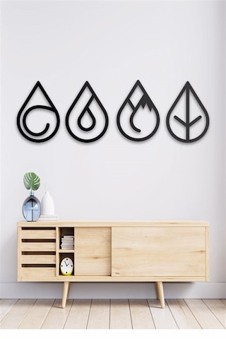 4 Element - Metal Dekor Set