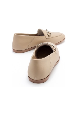 Luvishoes F03 Biskuvi Cilt Kadın Babet Koyu Bej