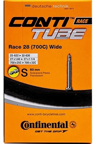 Continental 700x25-32 Sv60 İnce Sibop İç Lastik C0181931 Siyah