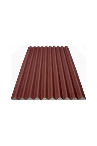 5 Adet Ondulin Oluklu Levha, Kırmızı, 97x200 Cm, 3 Mm, 1 Adet 1.6 M2 Kapatır.
