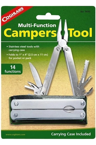 Coghlans Kamp Multi Function Campers Tool 14 Fonsiyonlu Code 9690 Çok Renkli