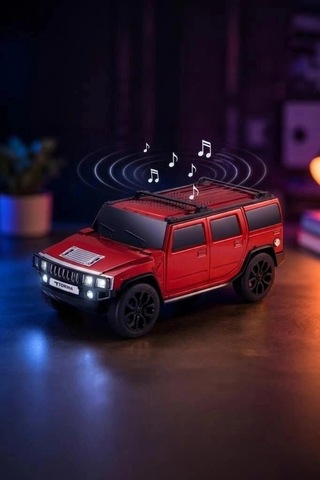 Özel Üretim Torima Bluetooth Hoparlör Araba Tasarımlı D48 Kırmızı Eğlence Aleti Müzik