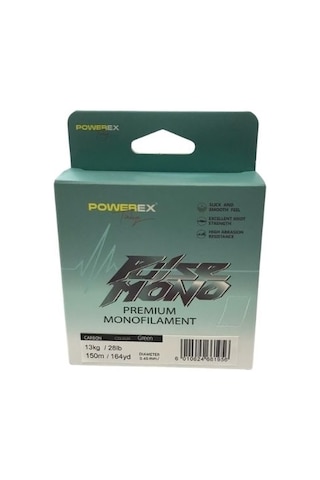 Powerex Pulse Yeşil 150m. 0,40mm. 10.04kg. Carbon Monofilament Misina