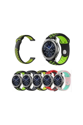 Samsung Uyumlu Gear S3 Classic Frontier Tme Spor Silikon Kordon Kayış