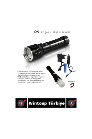 Özel Kamp Avcı Balıkçı Deprem 3 Kademeli Flaşörlü Mıknatıslı Güçlü Beyaz Işık Güvenlik El Feneri Çok Renkli