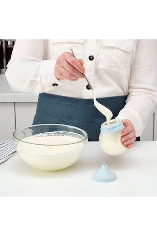 Krema Pompası, Açık Mavi MeridyenDukkan 250 ml Silikon Kauçuk Mut