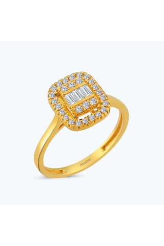 Altınbaş 22 Ayar Altın Baget Yüzük Byz0013-24785 Çok Renkli
