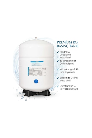 Watalina Su Arıtma Sistemleri Nsf Onaylı 8 Lt Su Arıtma Tankı, 2.2 Galon Diğer