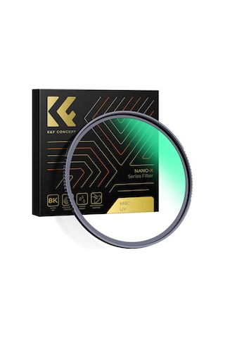 K&F Concept 82 MM Nano-X MCUV Çok Katmanlı 8K UV Filtre