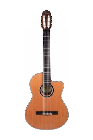 Valencia Vc774tce Elektro Klasik Gitar İnce Kasa Thin Body - Masif Kapak - Ekolayzırlı