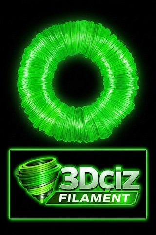 3d Kalem Filament Pla Glow İn The Dark Karanlıkta Parlayan 50 Metre 10 Adet 5 Metre