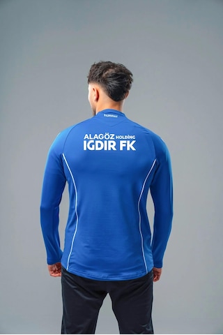 Hummel Iğdır Fk Target Antrenman Eşofman Üst Mavi Sponsorlu