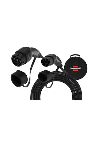 Brennenstuhl E-mobility Serisi Duvar Tipi Ve İstasyon Uyumlu Elektrikli 3 Fazlı IP55 7 M Kablolu 11 KW Araç Şarj Kablosu