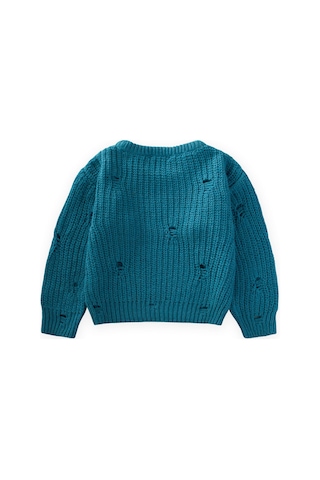 Selanik Triko Kazak 2-8 Yaş Petrol Petrol