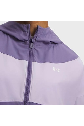 Under Armour Rival Woven Kadın Mor Polo Yaka Tişört