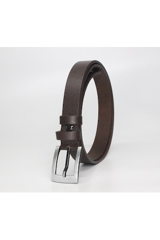 Livize %100 Hakiki Derisi Klasik Kadın Kemeri 2Cm Kahverengi