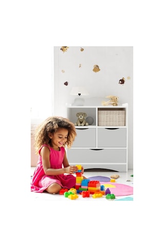 Floradesign Baby Step Oyuncak Dolabı /genç- Çocuk Odası Şifonyer / Çok Amaçlı Dolap / Çocuk Odası Düzenleyici