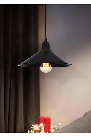 Zeno Model Siyah Yemek Masası Oturma Çocuk Yatak Odası Modern Ledli Avize