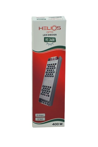 Helios Opto 12v 33a 400w Slim Tip Şerit Led Trafosu Metal Kasa Led Driver Hs 3408 1