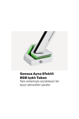 Npo Std93012lw Elysium 17"-45" Profesyonel Gaming Rgb Amortisörlü Vesa Tek Kol Monitör Tutucu