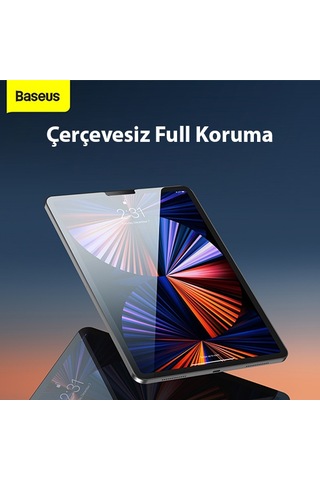Baseus 0.3Mm Apple Uyumlu iPad  9.7İnç Full Kaplama Tempered Cam Koruyucu