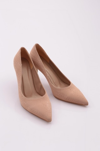Dgn 1002 Kadin Topuklu Stiletto Ayakkabi 1002-2453-R15044 Ten